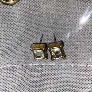 Lia Sofia gold gem stud earrings